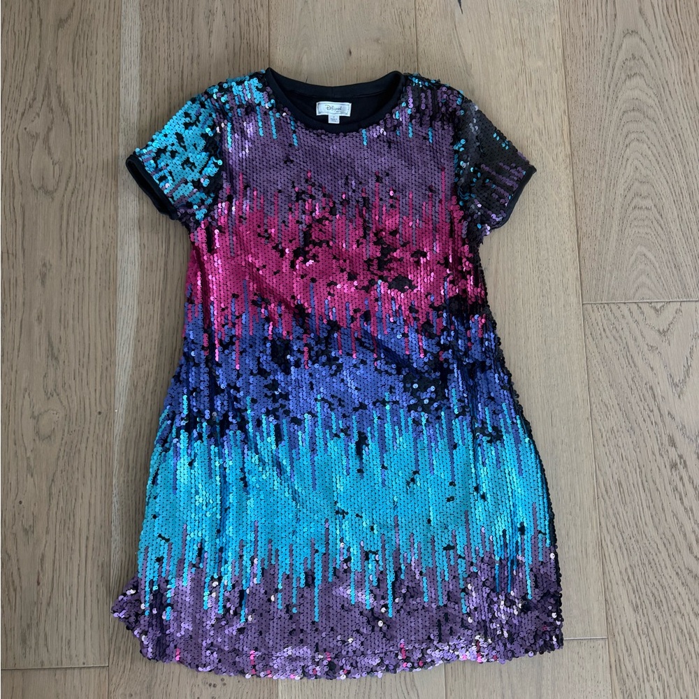 Disney D-Signed Descendants Sequin Short Sleeve Dress